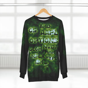 Options Radiant Black Sweatshirt Front Hanging