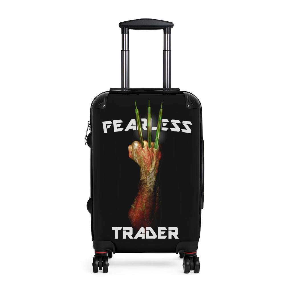 Fearless Trader Candlesticks Claw Cabin Suitcase Front