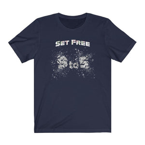 Day Trader Set Free Broken 9 to 5 Schedule Navy Blue T-Shirt