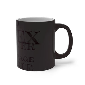 Metallic Chrome Forex Vocabulary Color Changing Mug Black Cold